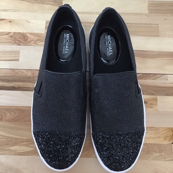 Michael Michael Kors glitter back sneakers patine size 5 feminine This girl shoe - Picture 5 of 13